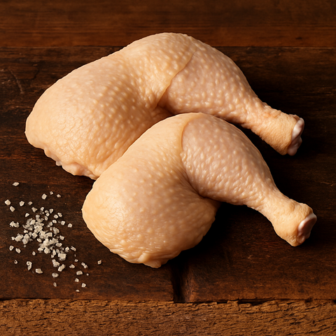 Kippenbouten van Pure Meat & Co, gebraden kippenbouten op een schaal