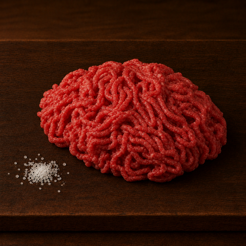 Rundergehakt van Pure Meat & Co, vers rundergehakt in een schaal